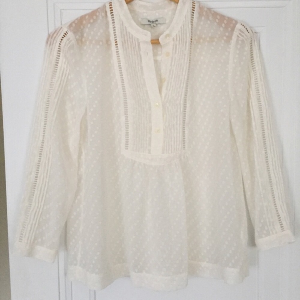 Madewell Swiss Dot blouse